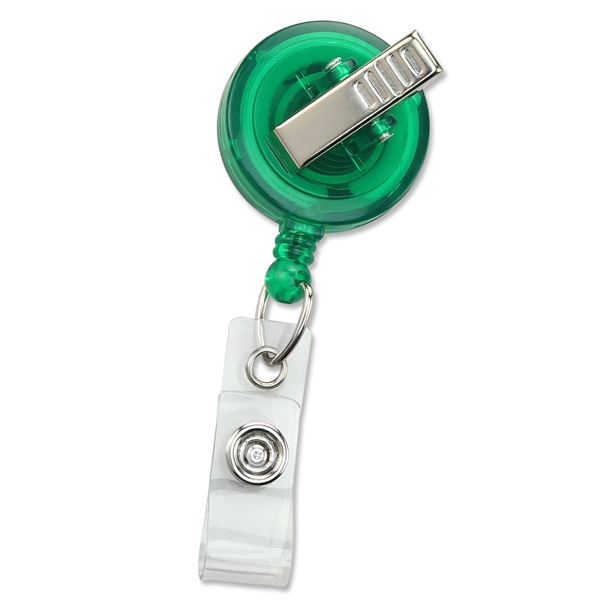 Economical translucent badge reels come with a swivel-type belt clip and... from ASI 79898 Promovision / PROMOVISION