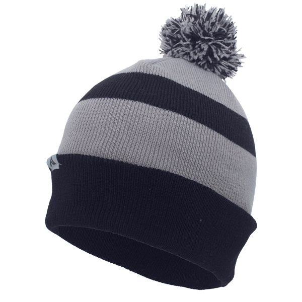 Knit Fold Over Pom-Pom Beanie.... from ASI 37461 Augusta Sportswear / Pacific Headwear