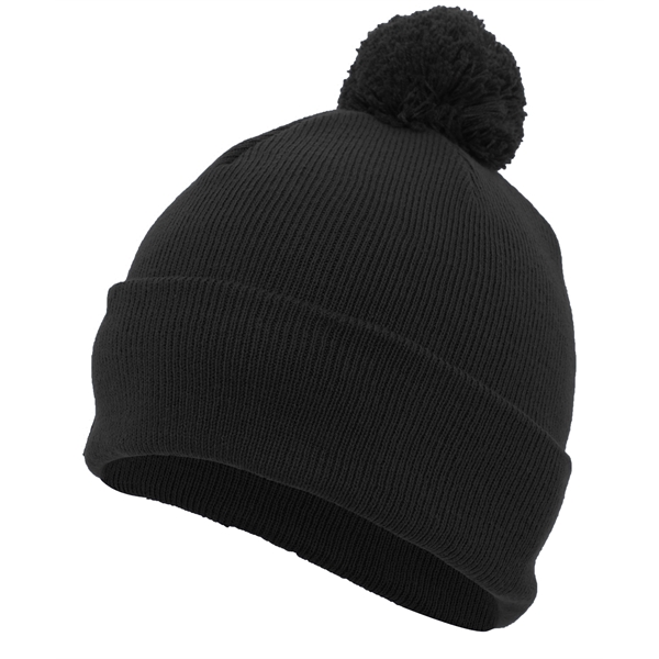 Knit Fold Over Pom-Pom Beanie.... from ASI 37461 Augusta Sportswear / Pacific Headwear