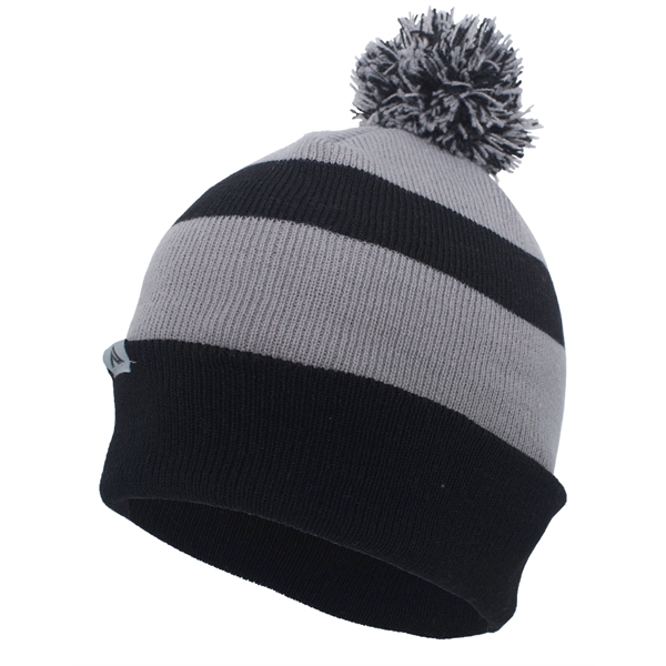 Knit Fold Over Pom-Pom Beanie.... from ASI 37461 Augusta Sportswear / Pacific Headwear