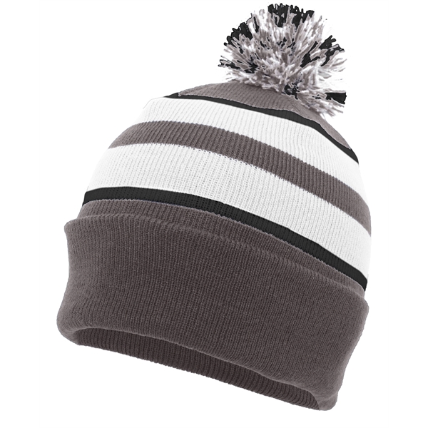 Knit Fold Over Pom-Pom Beanie.... from ASI 37461 Augusta Sportswear / Pacific Headwear