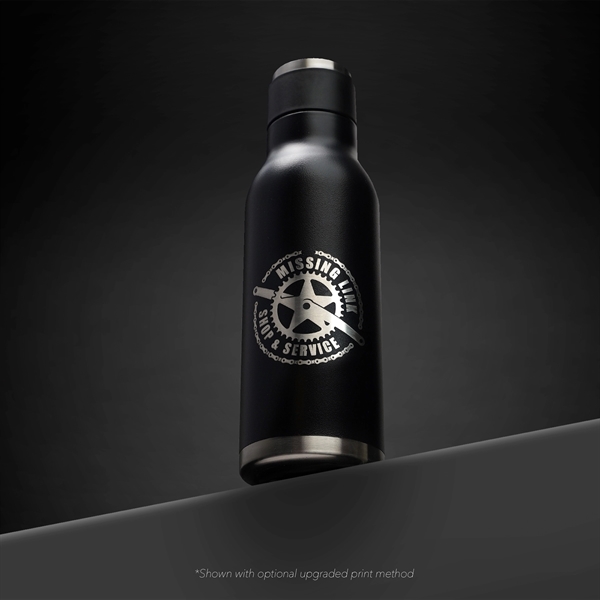 An 18 oz stainless steel, double-walled, and vacuum-sealed bottle with a... from ASI 61966 HPG / Best Promotions USA