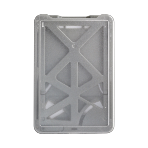 2.66" x 3.75" rigid plastic vertical badge holder with three card... from ASI 62088 IDProductsource