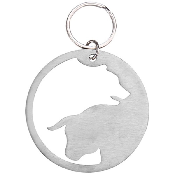 Bull and Bear Stainless Steel Bottle Opener Key Chain... from ASI 74585 Nu Promo International / Nu Promo Line