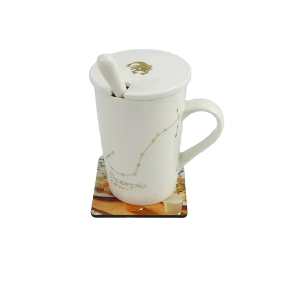 Fibreboard and cork wood coaster plus sublimation imprint on 1 location... from ASI 37218 Athena Promo (tm)