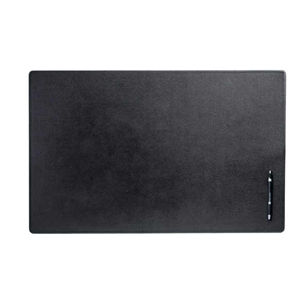 Black top-grain leather conference pad without rails measuring 30" x 19".... from ASI 48125 Dacasso / DaCasso