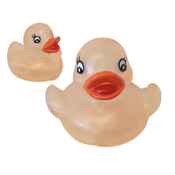 Mini squeaking rubber duck toys, balanced for floating.... from ASI 31977 Adline Industries Inc