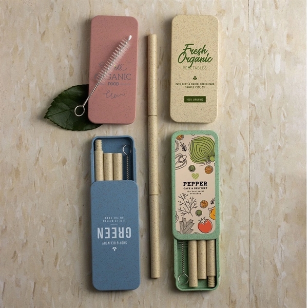 Buildable Wheat Straws and Box Made of eco-friendly Wheat Straw... from ASI 61966 HPG / Mixie