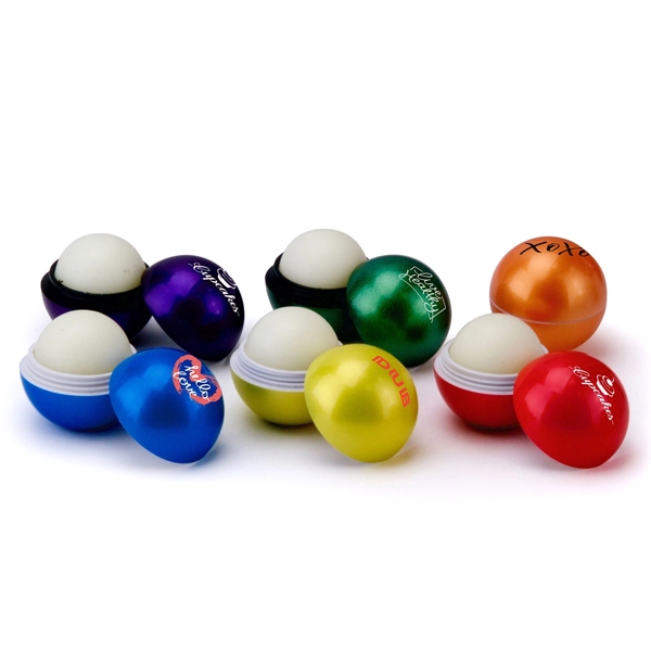 1 1/2" x 1 1/4" Pearl Essence lip balm ball made... from ASI 61966 HPG / Mixie