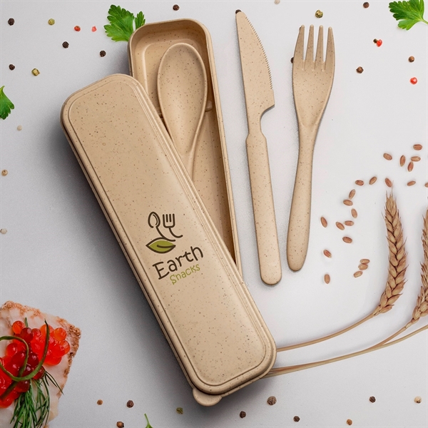 Wheat Straw Cutlery Set BPA Free... from ASI 61966 HPG / Mixie
