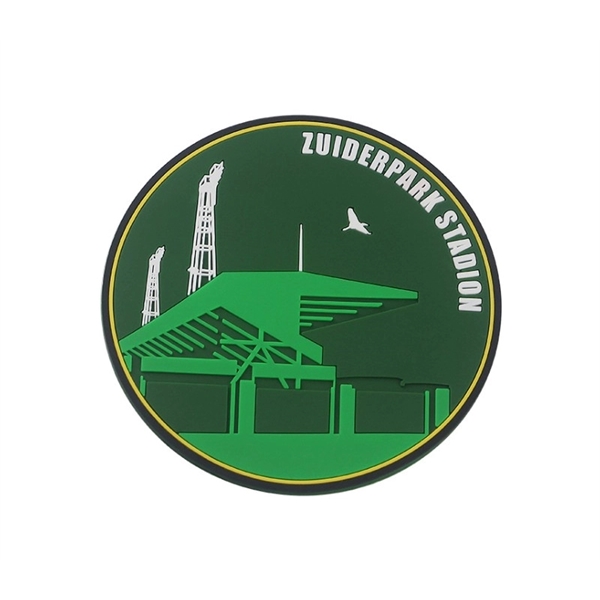 Custom round soft PVC coaster plus free 4 color molding process... from ASI 37218 Athena Promo (tm)