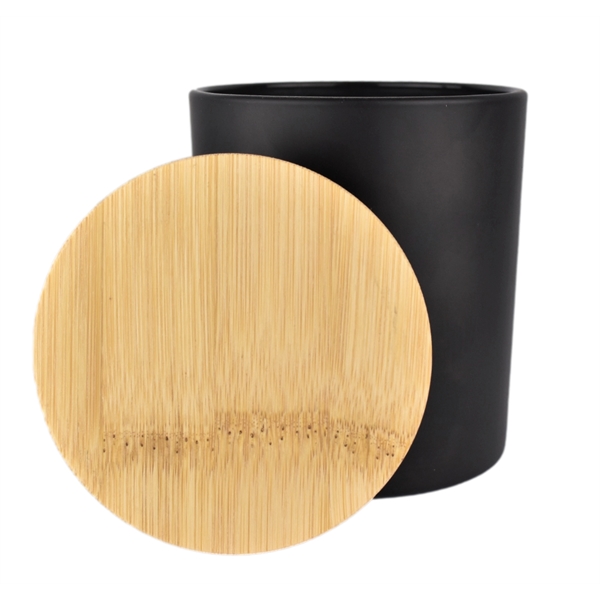 Tumbler Soy Wax Candle with bamboo Lid holds 10 oz Soy... from ASI 72657 Active Life Promo / Apres Ski Ingrain Promo Ingrain