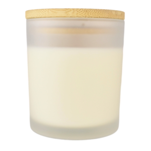 Tumbler Soy Wax Candle with bamboo Lid holds 10 oz Soy... from ASI 72657 Active Life Promo / Apres Ski Ingrain Promo Ingrain