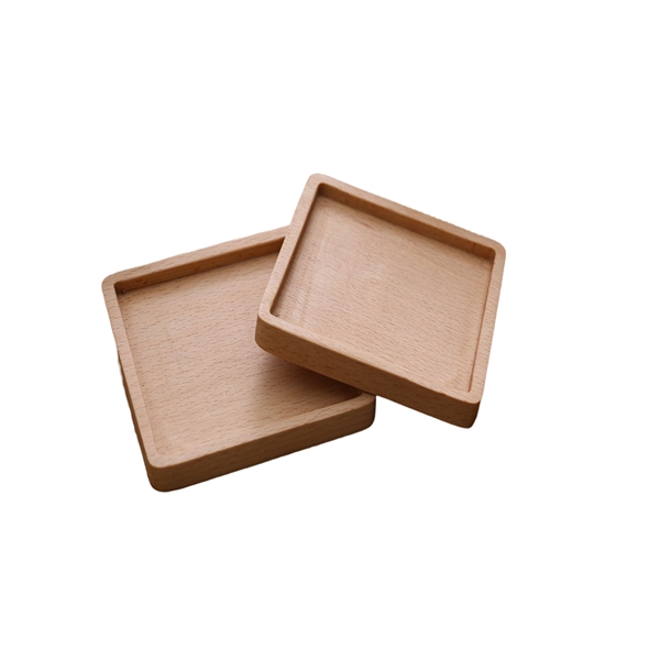 Beech wood coaster plus laser engraved on 1 side and standard... from ASI 37218 Athena Promo (tm)