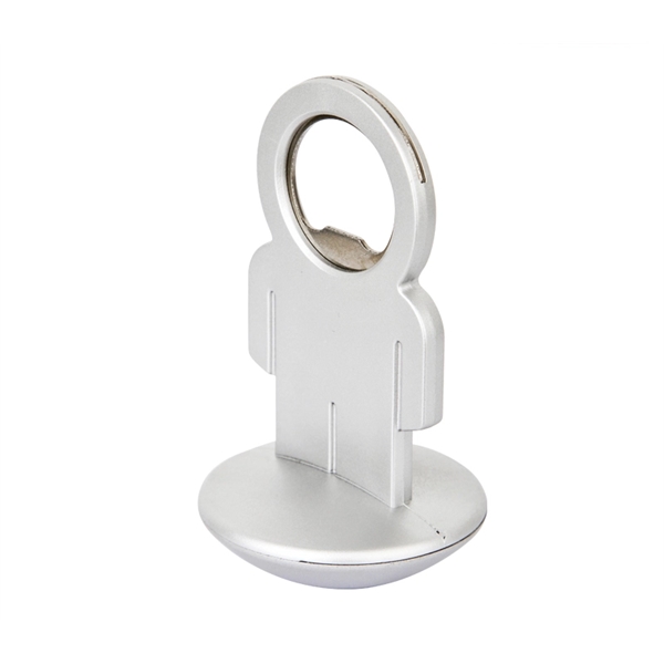 Man shaped bottle opener and paper weight with 1 color pad... from ASI 37218 Athena Promo (tm)