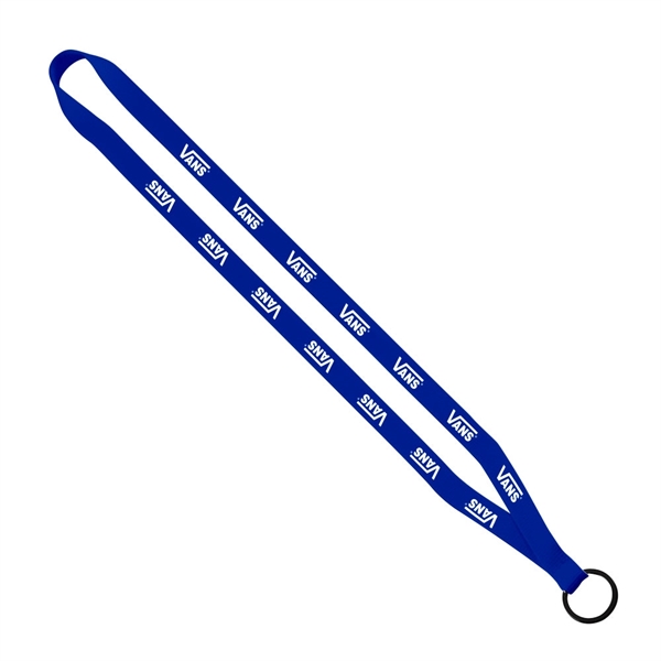 1/2" x 16" polyester sewn lanyard with a silver split key... from ASI 88060 Snugz/USA Inc / SnugZ USA®