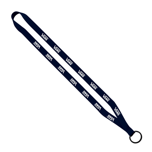 1/2" x 16" polyester sewn lanyard with a silver split key... from ASI 88060 Snugz/USA Inc / SnugZ USA®