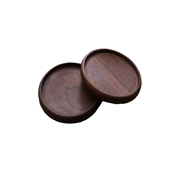 Black walnut coaster plus laser engraved on 1 side and standard... from ASI 37218 Athena Promo (tm)