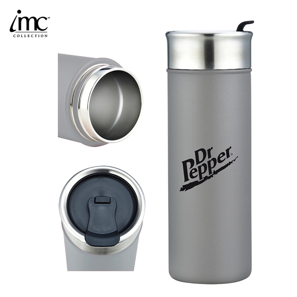18 oz double-walled stainless steel vacuum tumbler with copper liner for... from ASI 62820 International Merch Concepts / IMC