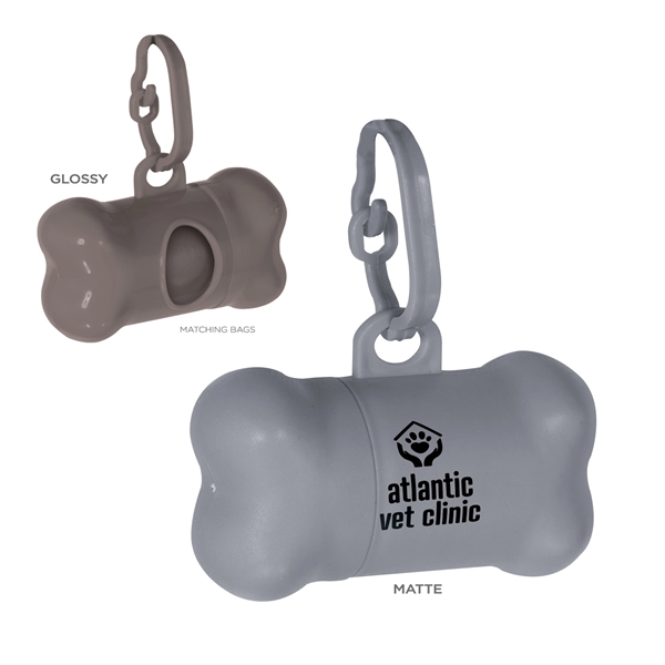Good Promo! This delightful bone shaped doggy waste bag carrier is... from ASI 62088 IDProductsource