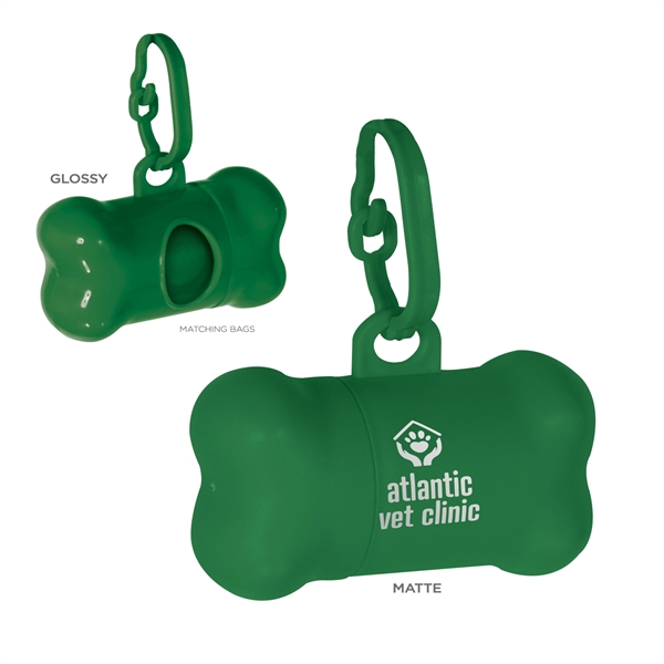 Good Promo! This delightful bone shaped doggy waste bag carrier is... from ASI 62088 IDProductsource
