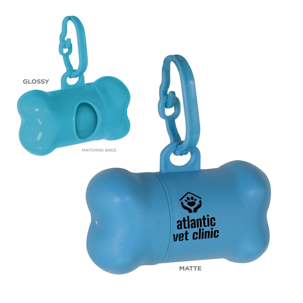 Good Promo! This delightful bone shaped doggy waste bag carrier is... from ASI 62088 IDProductsource