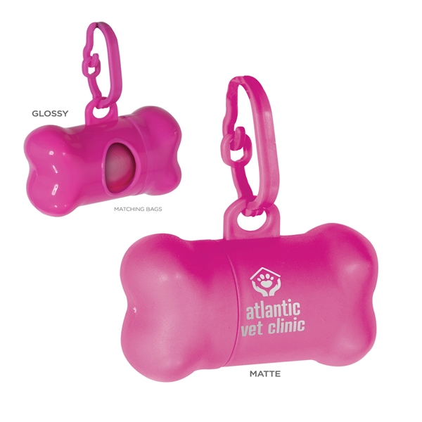 Good Promo! This delightful bone shaped doggy waste bag carrier is... from ASI 62088 IDProductsource