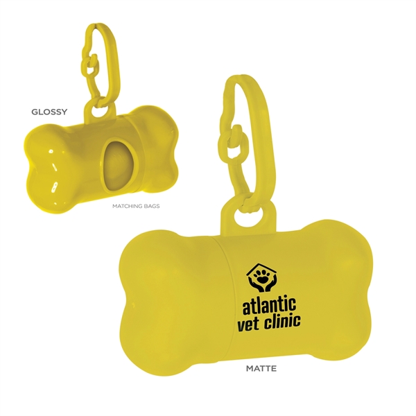 Good Promo! This delightful bone shaped doggy waste bag carrier is... from ASI 62088 IDProductsource