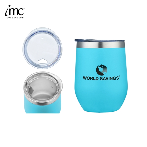 12 oz double-walled wine cup with stainless steel liner with copper... from ASI 62820 International Merch Concepts / IMC