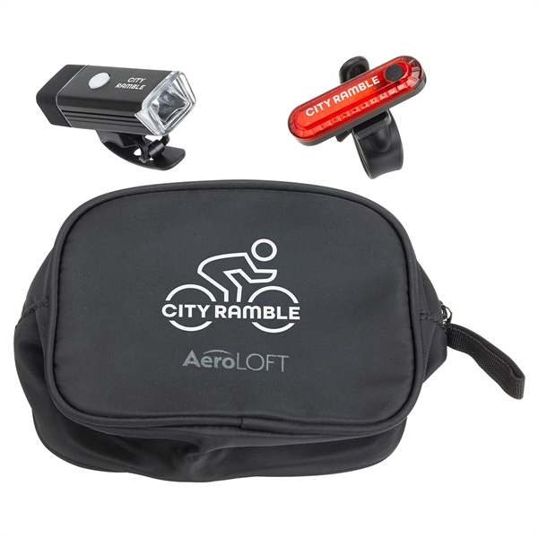 Rechargeable Bike Light Gift Set... from ASI 36730 Ariel Premium Supply Inc