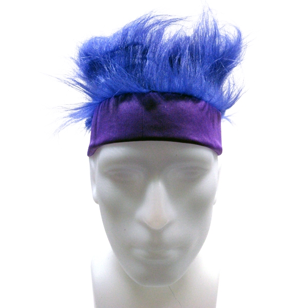 Solid color headband with fan wig in assorted colors.... from ASI 62677 iline PROMO (The Innovative Line) / iline PROMO (The Innovative Line)