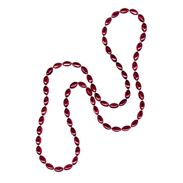 33" strand of 14 mm x 8 mm mini football-shaped beads;... from ASI 62677 iline PROMO (The Innovative Line) / iline PROMO (The Innovative Line)