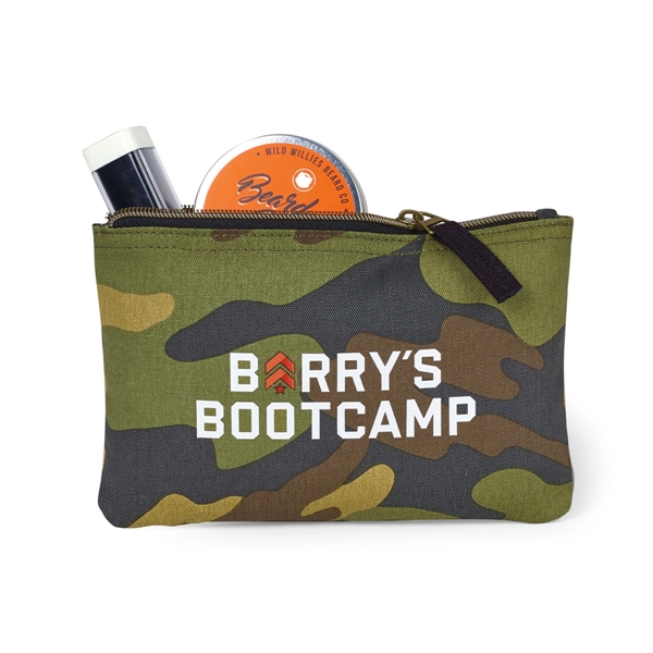 Cotton pouch with top zippered closure and interior pocket divider.... from ASI 56070 Gemline / Gemline®