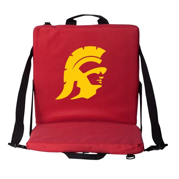 Polyester stadium seat cushion with back zipper pocket. Dense foam padding.... from ASI 40544 Binaco