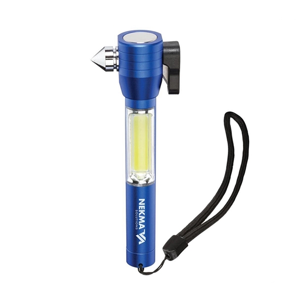 4-in-1 emergency tool with COB led flashlight plus laser engrave on... from ASI 37218 Athena Promo (tm)