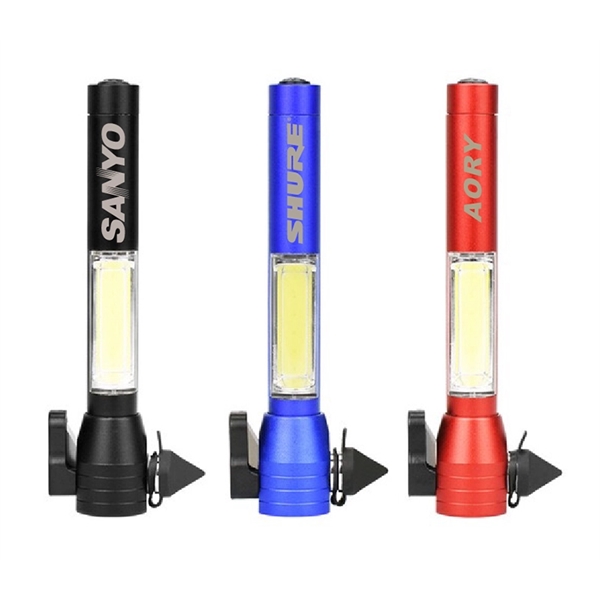 4-in-1 emergency tool with COB led flashlight plus laser engrave on... from ASI 37218 Athena Promo (tm)