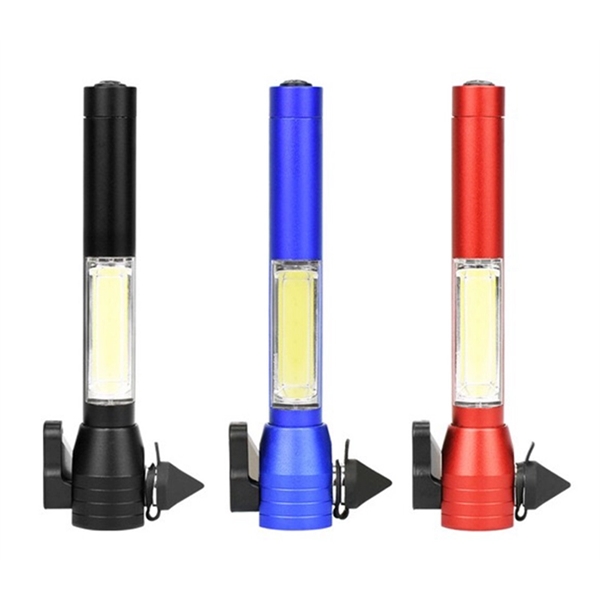 4-in-1 emergency tool with COB led flashlight plus laser engrave on... from ASI 37218 Athena Promo (tm)