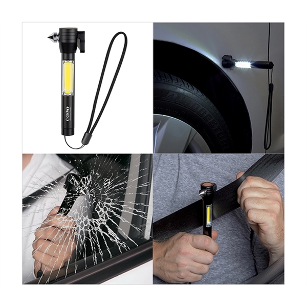 4-in-1 emergency tool with COB led flashlight plus laser engrave on... from ASI 37218 Athena Promo (tm)