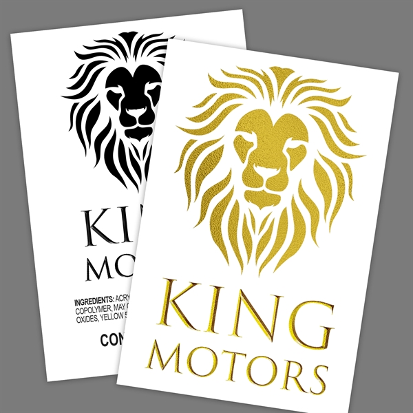 Go big with a 4" x 6" metallic tattoo that delivers.... from ASI 43530 California Tattoos