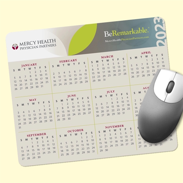 8 x 9.5 x 1/4- Fabric Calendar Mouse Pad-Made in the... from ASI 49716 Digispec & CounterPoint / DIGISPEC®