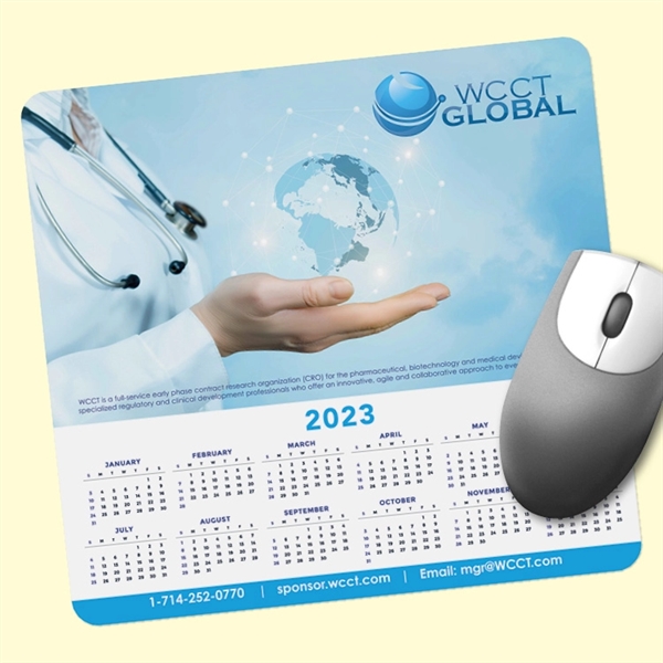 7.5" x 8" x 1/16" - Hard Surface Calendar Mouse Pad-Made... from ASI 49716 Digispec & CounterPoint / DIGISPEC®
