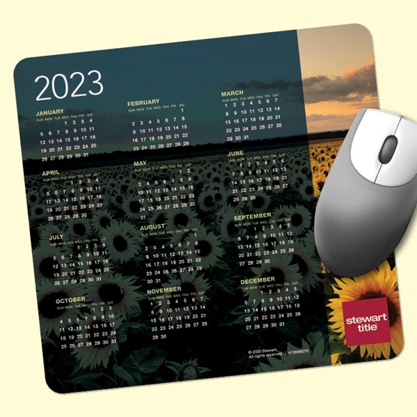 7.5 x 8 x 1/8- Fabric Calendar Mouse Pad - Made... from ASI 49716 Digispec & CounterPoint / DIGISPEC®