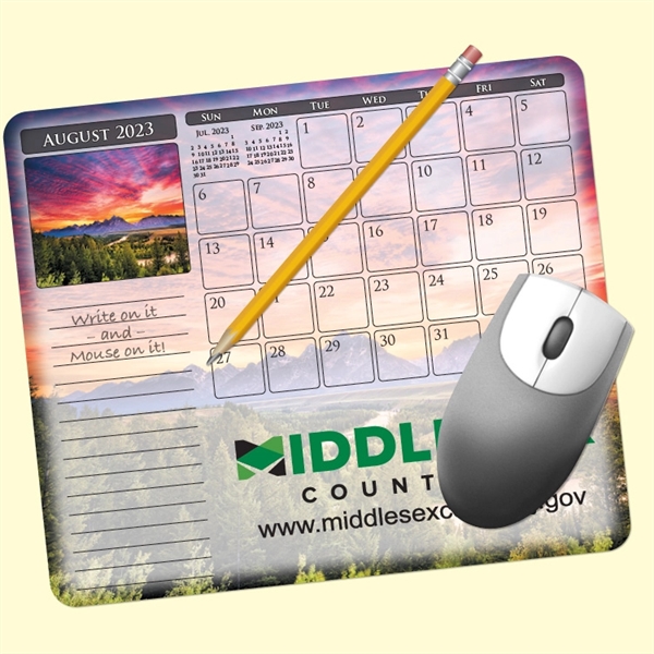 Calendar 12 Month 7.25" x 8.5" Paper Mouse Pad-Made in the... from ASI 49716 Digispec & CounterPoint / DIGISPEC®
