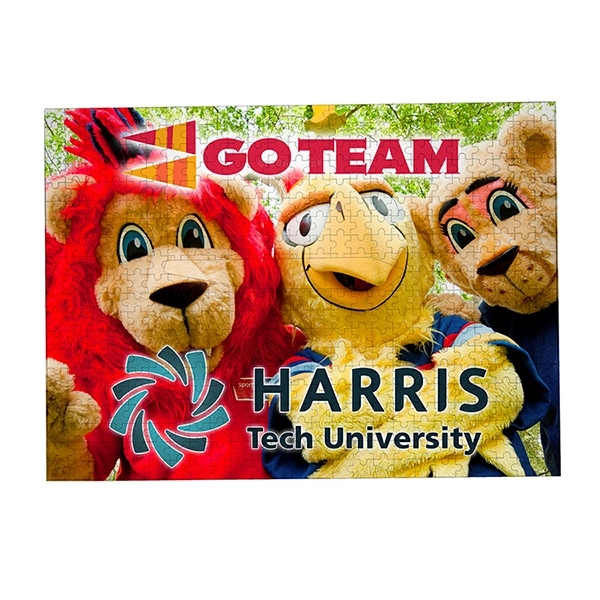 500 piece custom jigsaw puzzle in resealable bag with completed reference... from ASI 62660 Innovation Line