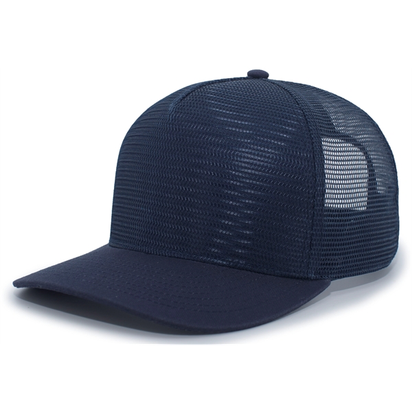 5-Panel Mesh Overlay Trucker Snapback.... from ASI 37461 Augusta Sportswear / Pacific Headwear