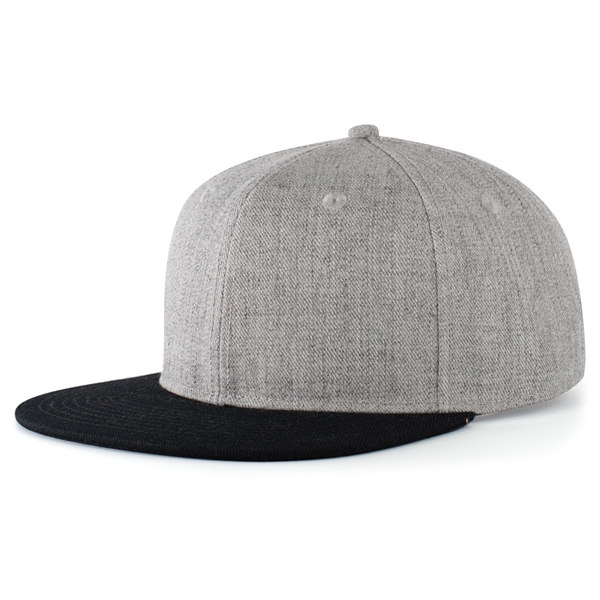 Wool Blend Heather Snapback Cap.... from ASI 37461 Augusta Sportswear / Pacific Headwear