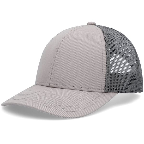 Low-Pro Trucker Cap with polyester/cotton blend and adjustable snapback.... from ASI 37461 Augusta Sportswear / Pacific Headwear