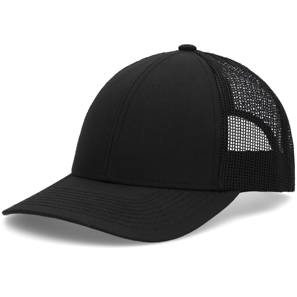 Low-Pro Trucker Cap with polyester/cotton blend and adjustable snapback.... from ASI 37461 Augusta Sportswear / Pacific Headwear