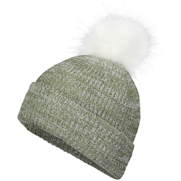Faux Fur Pom Beanie... from ASI 37461 Augusta Sportswear / Pacific Headwear