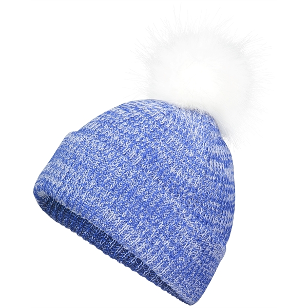 Faux Fur Pom Beanie... from ASI 37461 Augusta Sportswear / Pacific Headwear